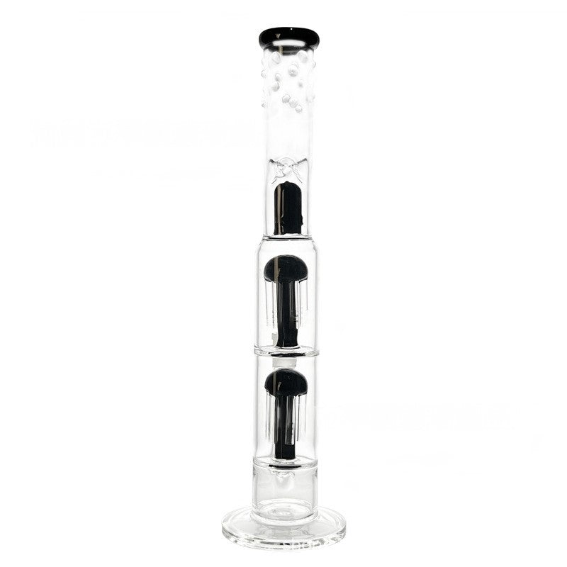 Clear Heavy Glass Bong Beaker Water Pipe Portable Lightweight