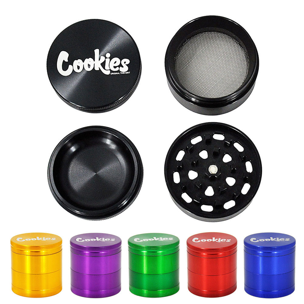 Cookies 53MM 4-Piece Aluminium Alloy Herb Grinder Portable
