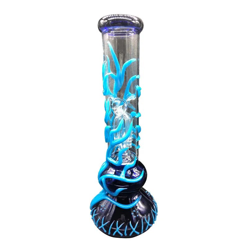 Luminous Hand Painted Bong Glow in Dark Smoking Water Pipes