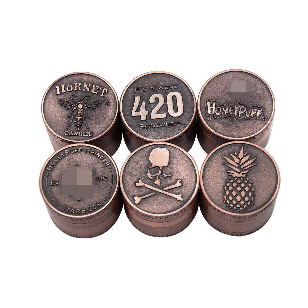 40MM 4 Layers Herb Grinder Zinc Alloy Manual Tobacco Tool