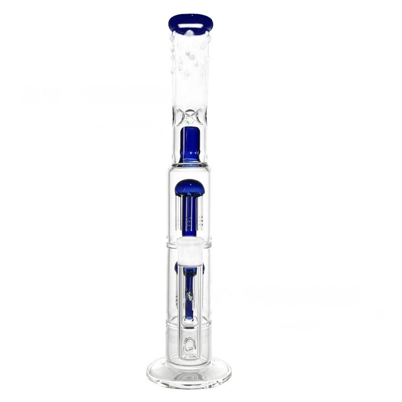 Clear Heavy Glass Bong Beaker Water Pipe Portable Lightweight