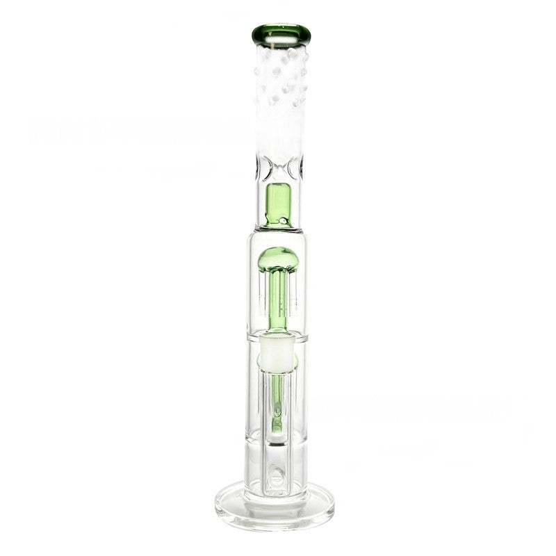 Clear Heavy Glass Bong Beaker Water Pipe Portable Lightweight