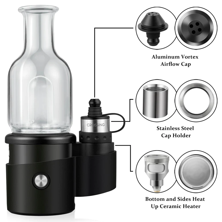 crossing core 2.1 concentrates e-rig with accessories