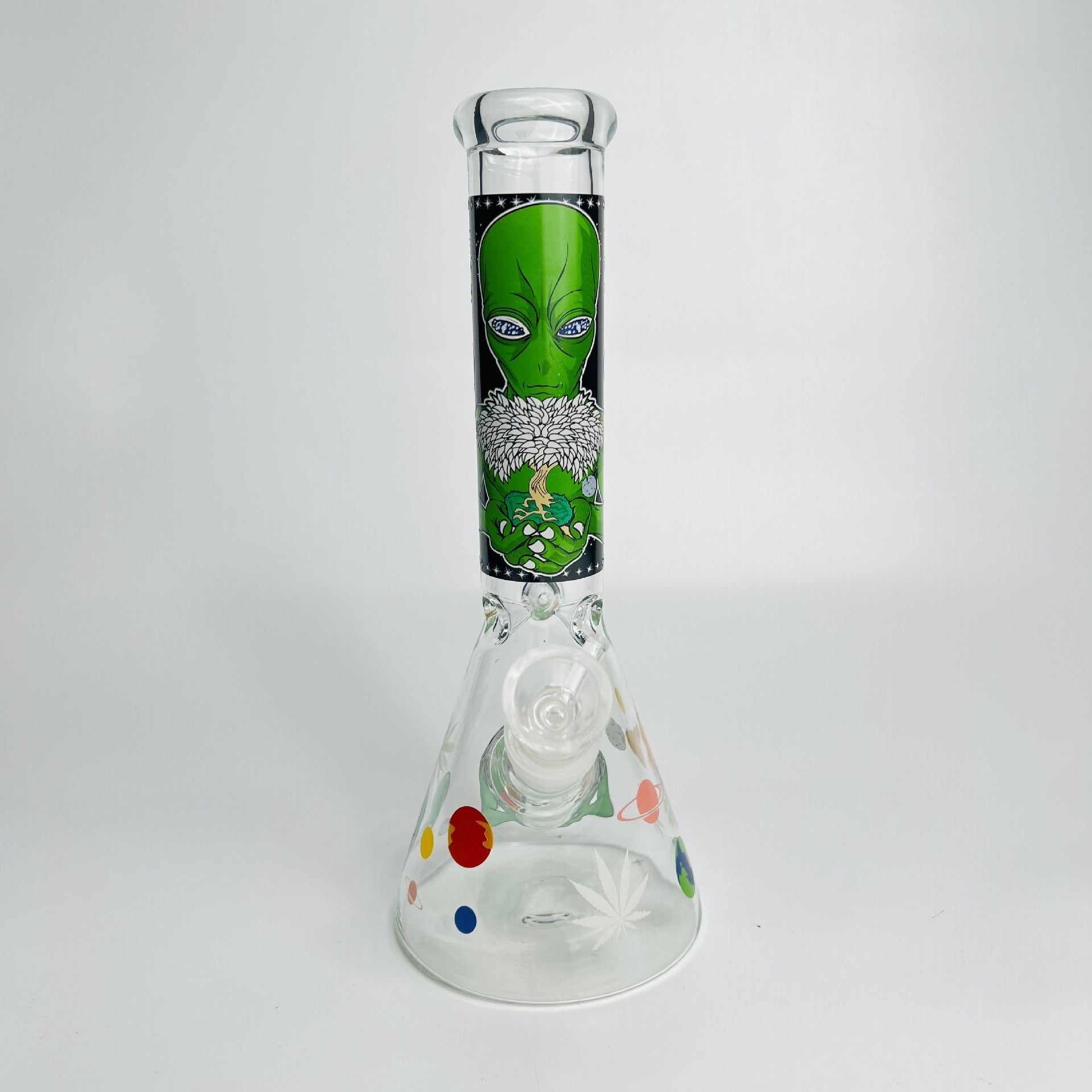 Glass Cute Bong with Straight Filter Multi-color Water Pipe