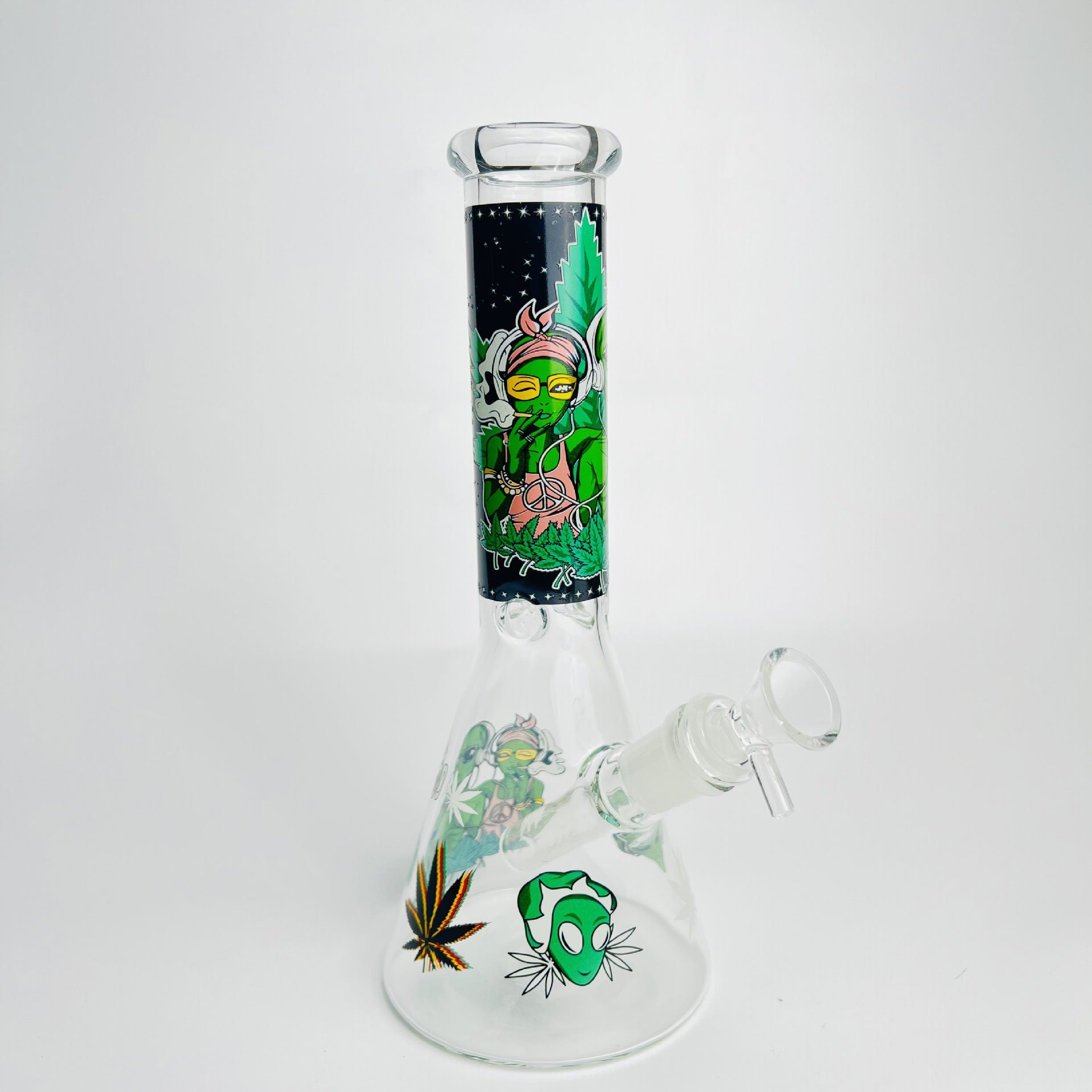 Glass Cute Bong with Straight Filter Multi-color Water Pipe