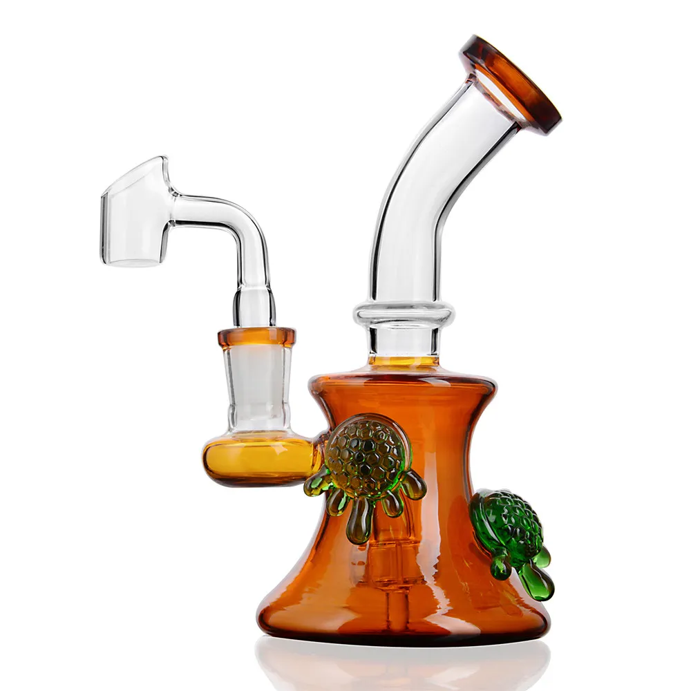 High Borosilicate Glass Dab Rig Special Shaped Handmade with 14MM Glass Banger