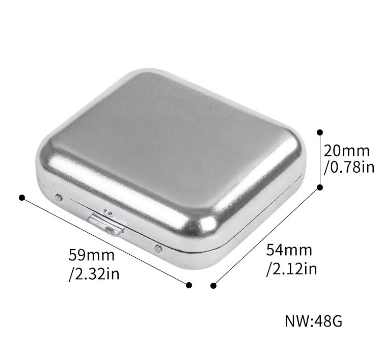 Mini Metal Square Ashtray Portable Pocket with Lids Car Supplies Outdoors