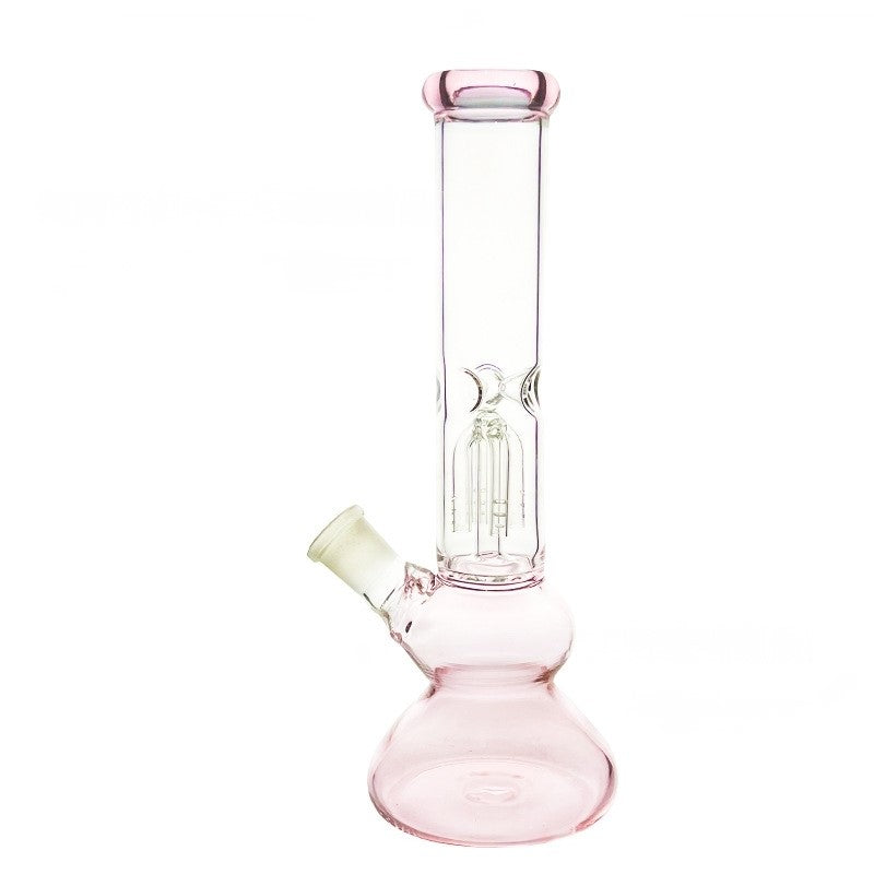 Pink Glass Clear Bong Water Pipe Crafts Creative Ornaments Smoking