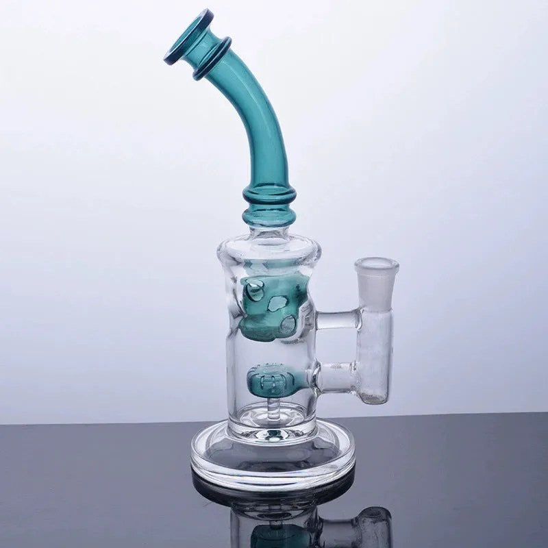 Small Glass Dab Rig Water Pipe Tobacco Portable Lightweight